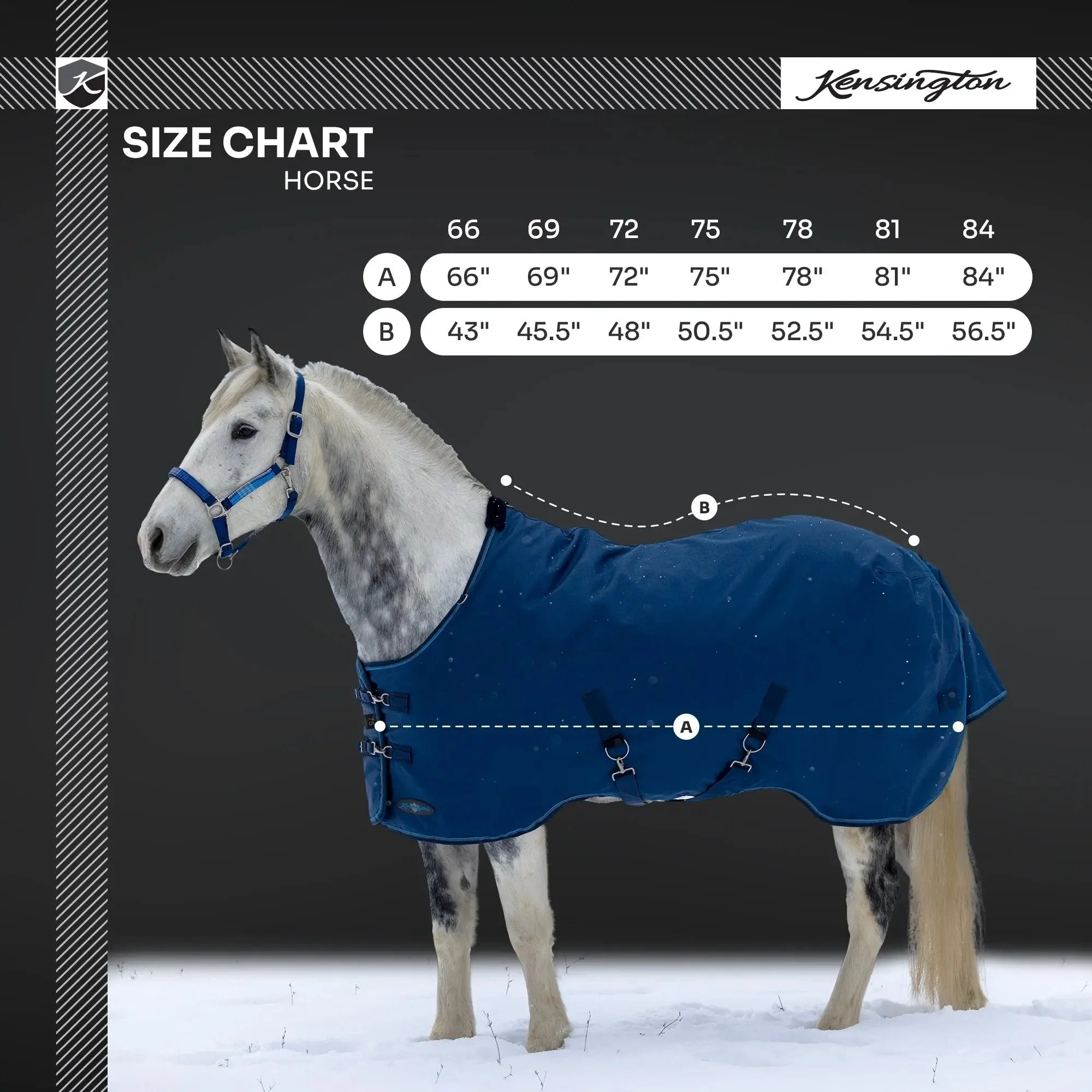 1200D 300G Heavy Weight Waterproof & Breathable Winter Turnout Blanket - Image 9