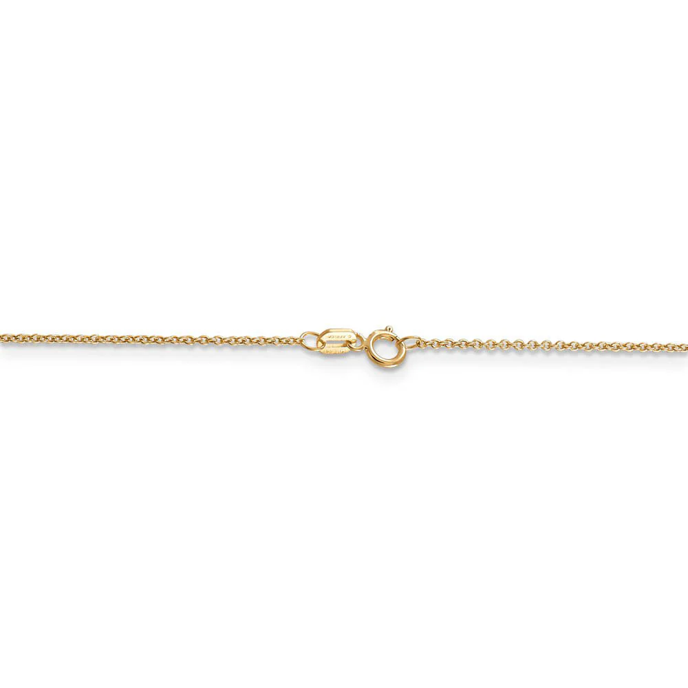 14k Gold Diamond-Cut Horse Necklace - Image 4
