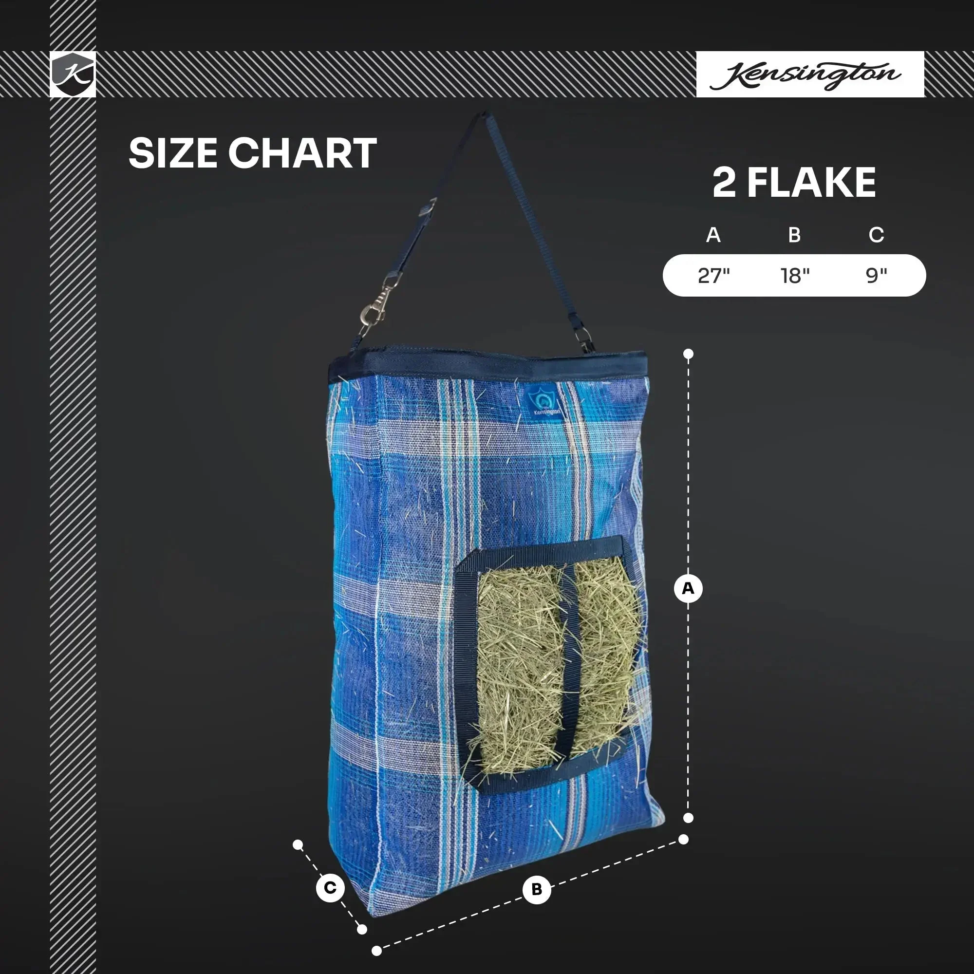 2 Flake Hay Bag with Rim - Image 10