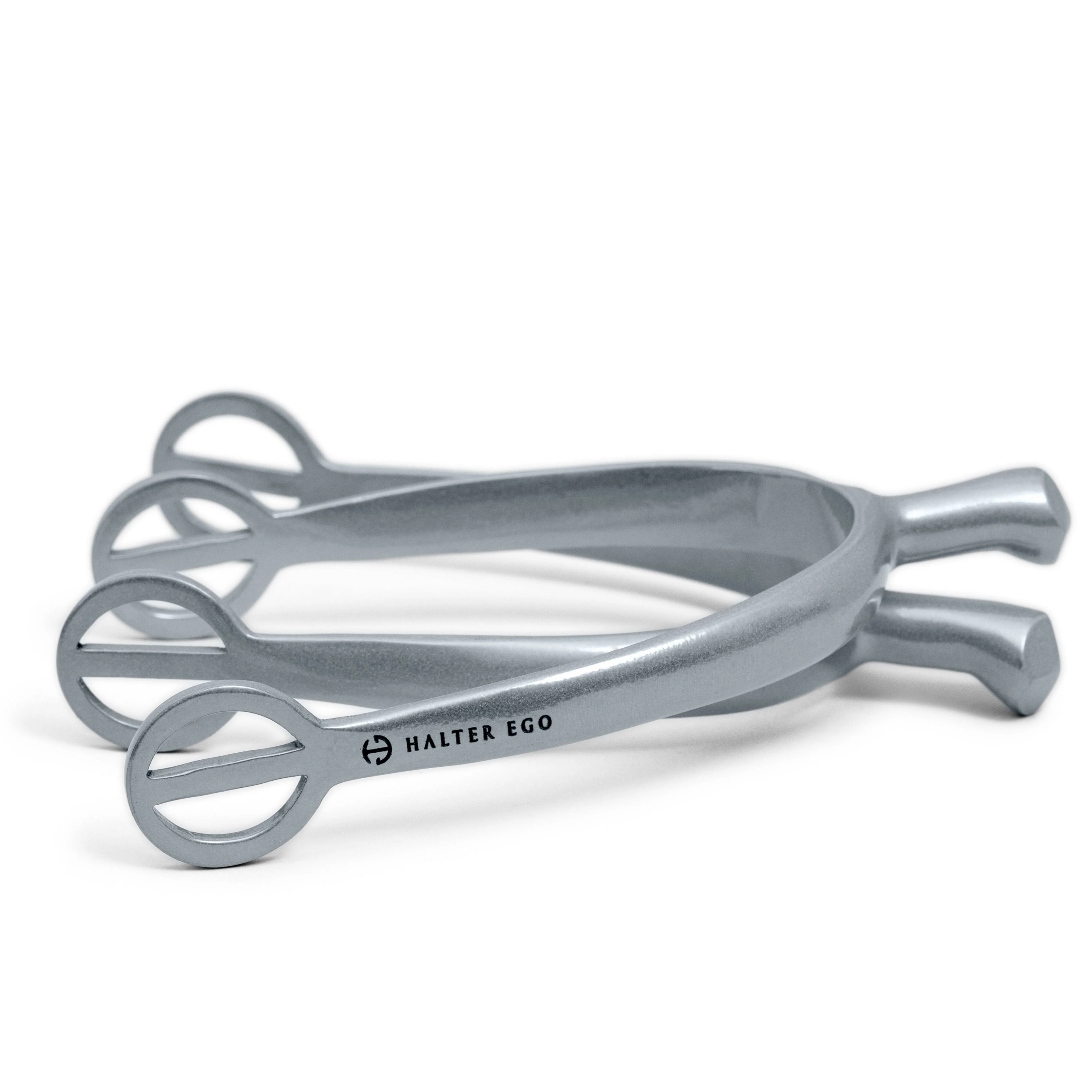 3D Antique Silver Spurs