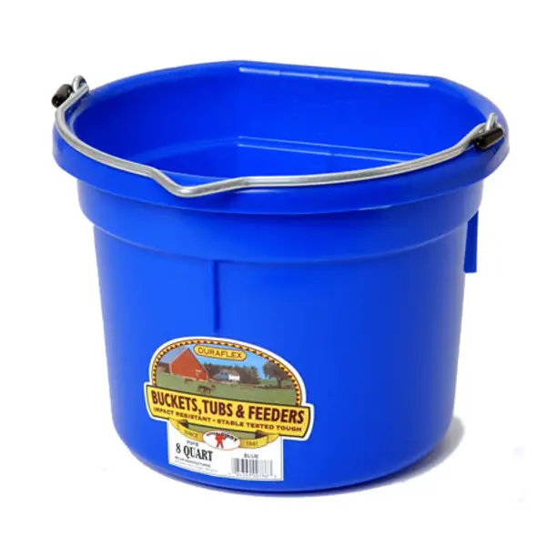 8Qt Flat Back Plastic Bucket - Image 2