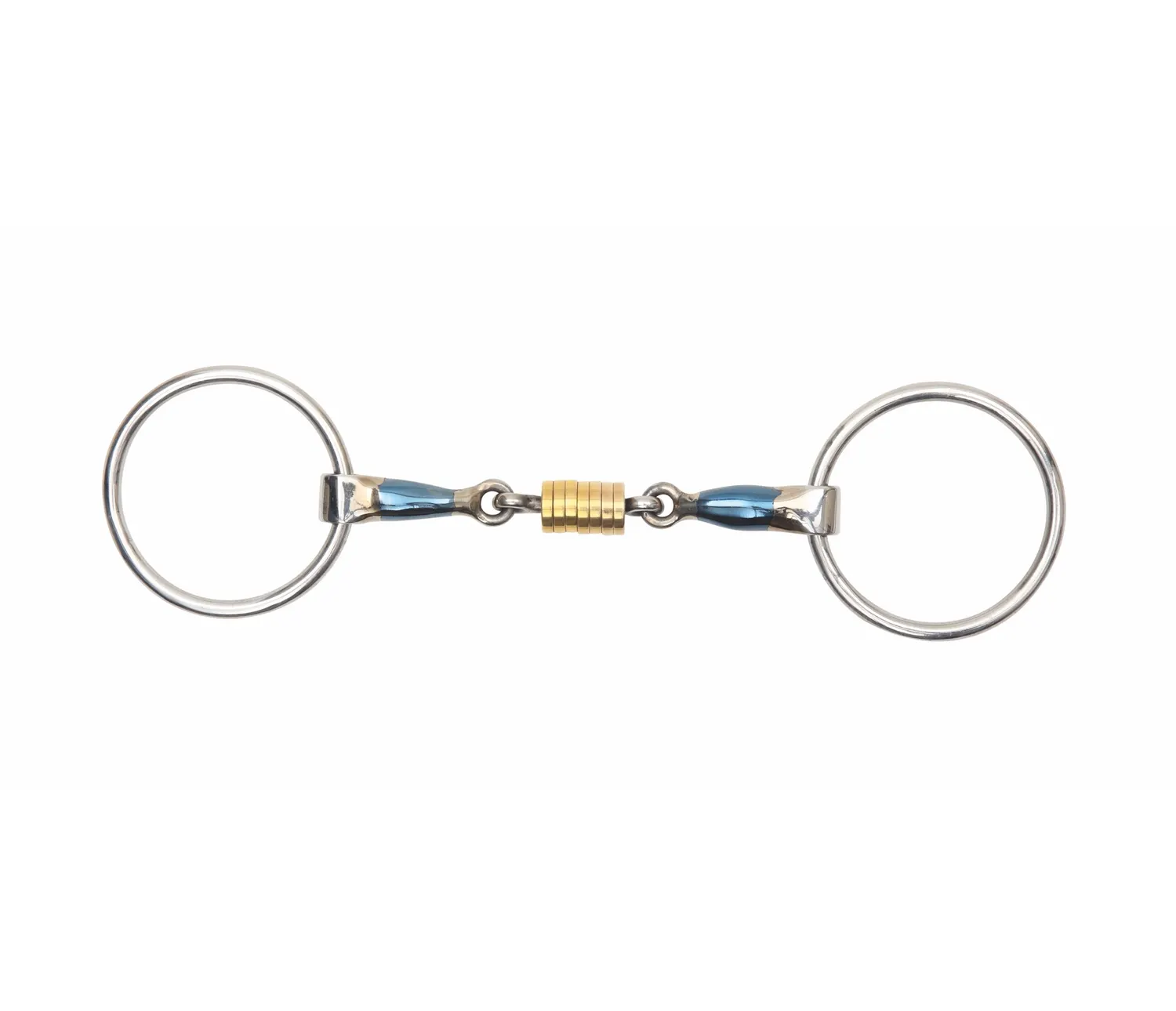 Blue Steel Loose Ring Snaffle w/Rings