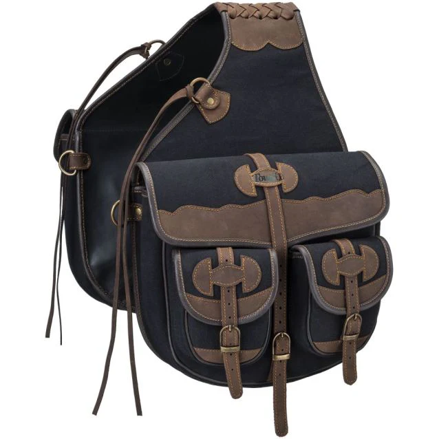 Canvas Saddle Bag W/ Leather Accents - Image 2