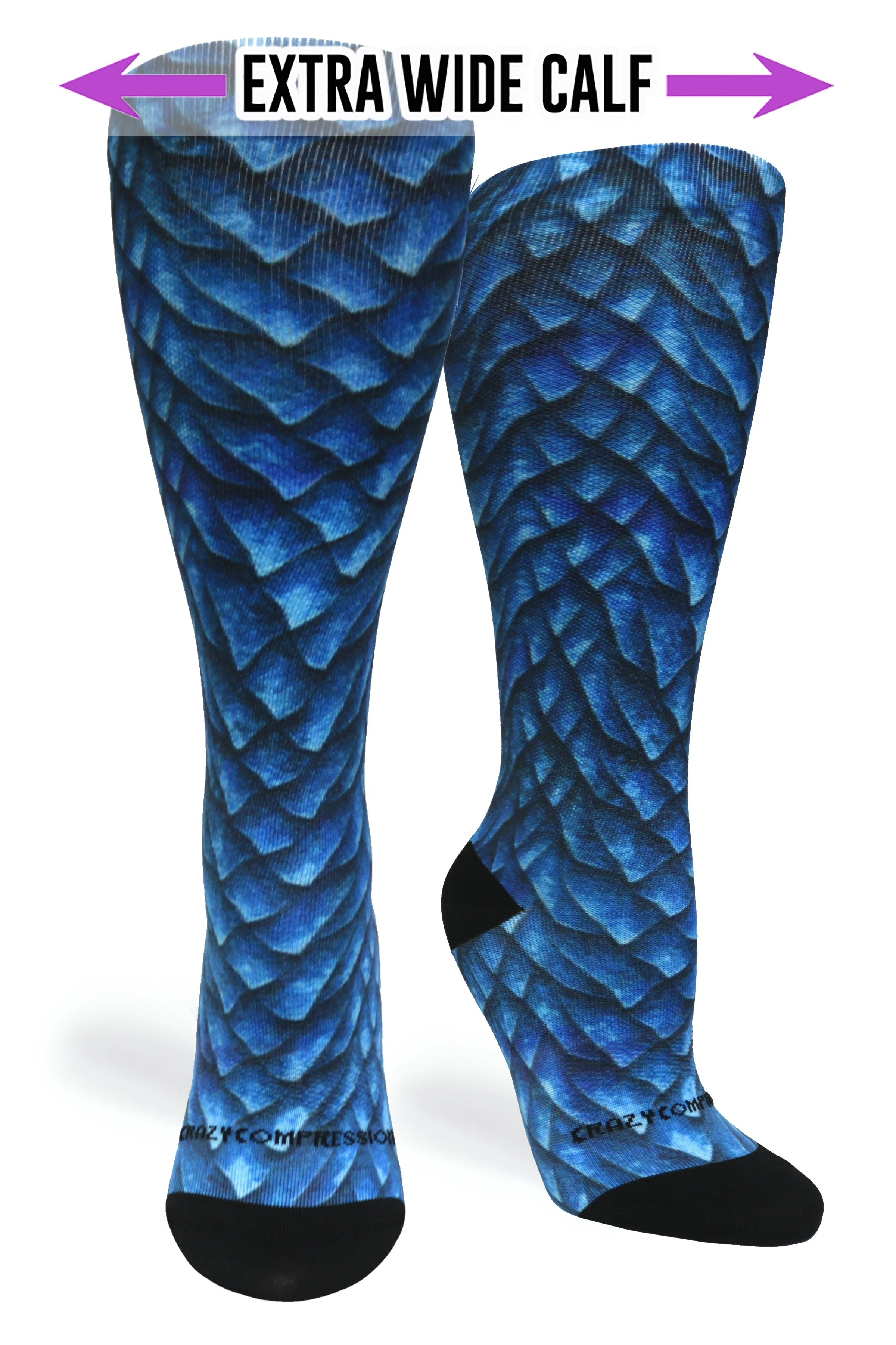 Cobalt Dragon Compression Socks - Image 2