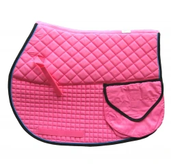 Cotton Quilted Trail Riding Pad with Pockets - Image 4