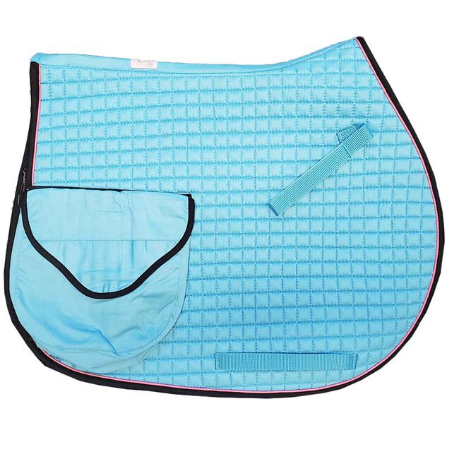Cotton Quilted Trail Riding Pad with Pockets - Image 5