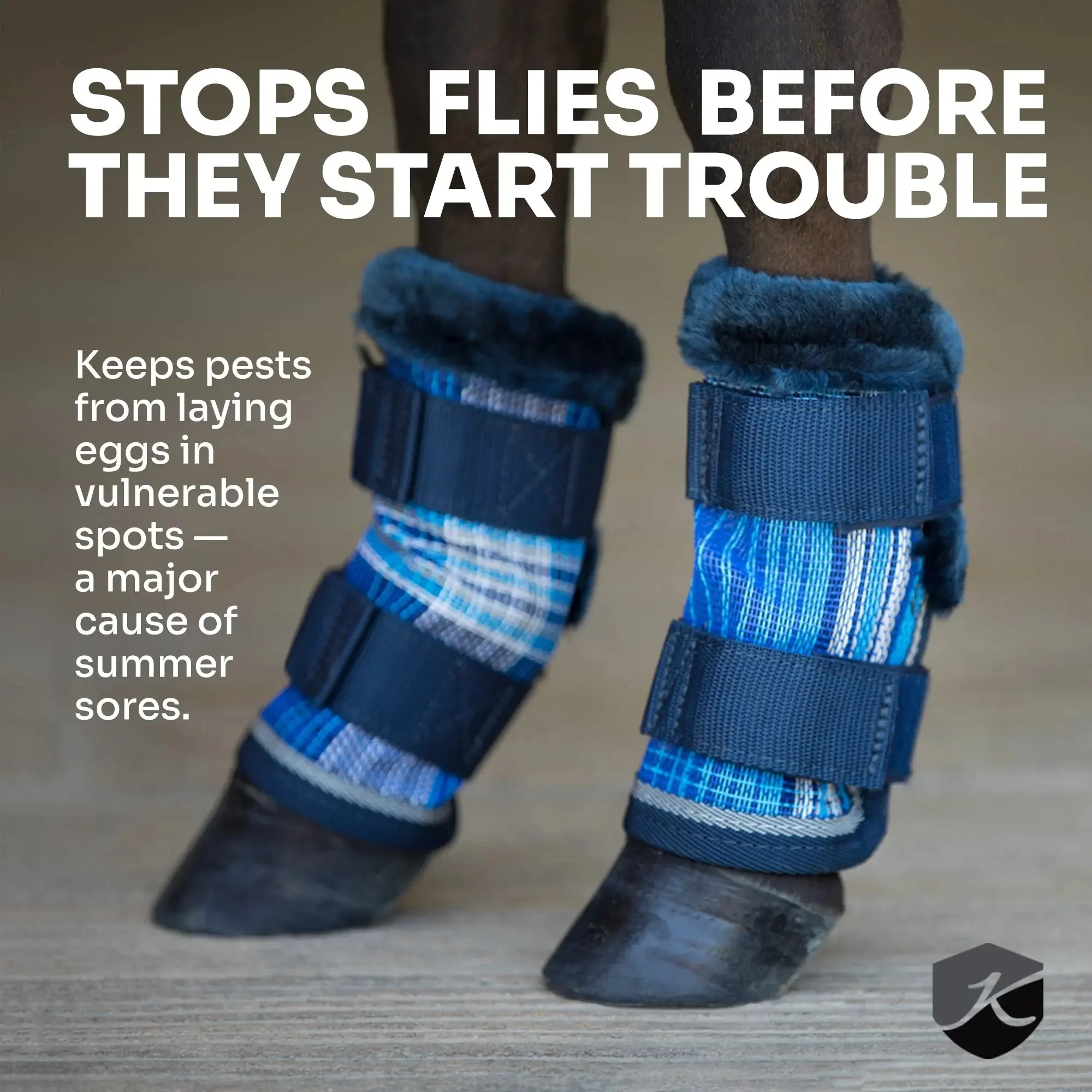 Draft Fly Boots with Fleece - Pair - Image 12