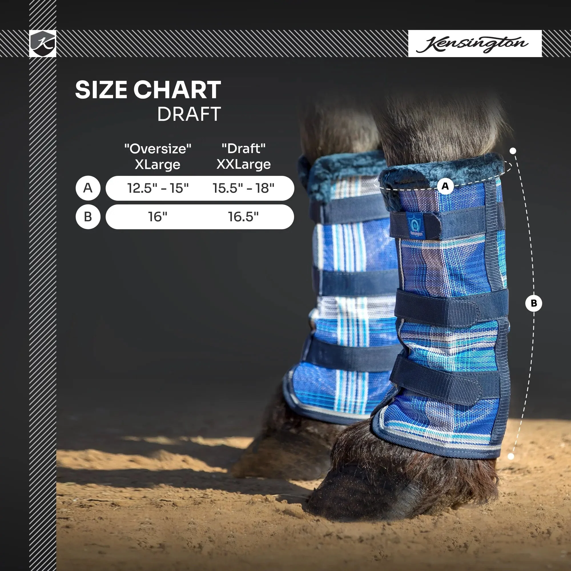 Draft Fly Boots with Fleece - Pair - Image 8