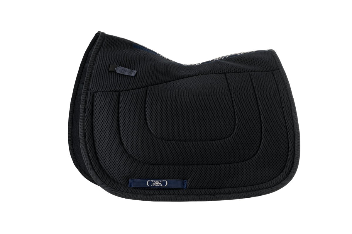 Dressage Mesh Saddle Pad with Quick Dry Cotton Lining in Navy, White or Black - Image 8