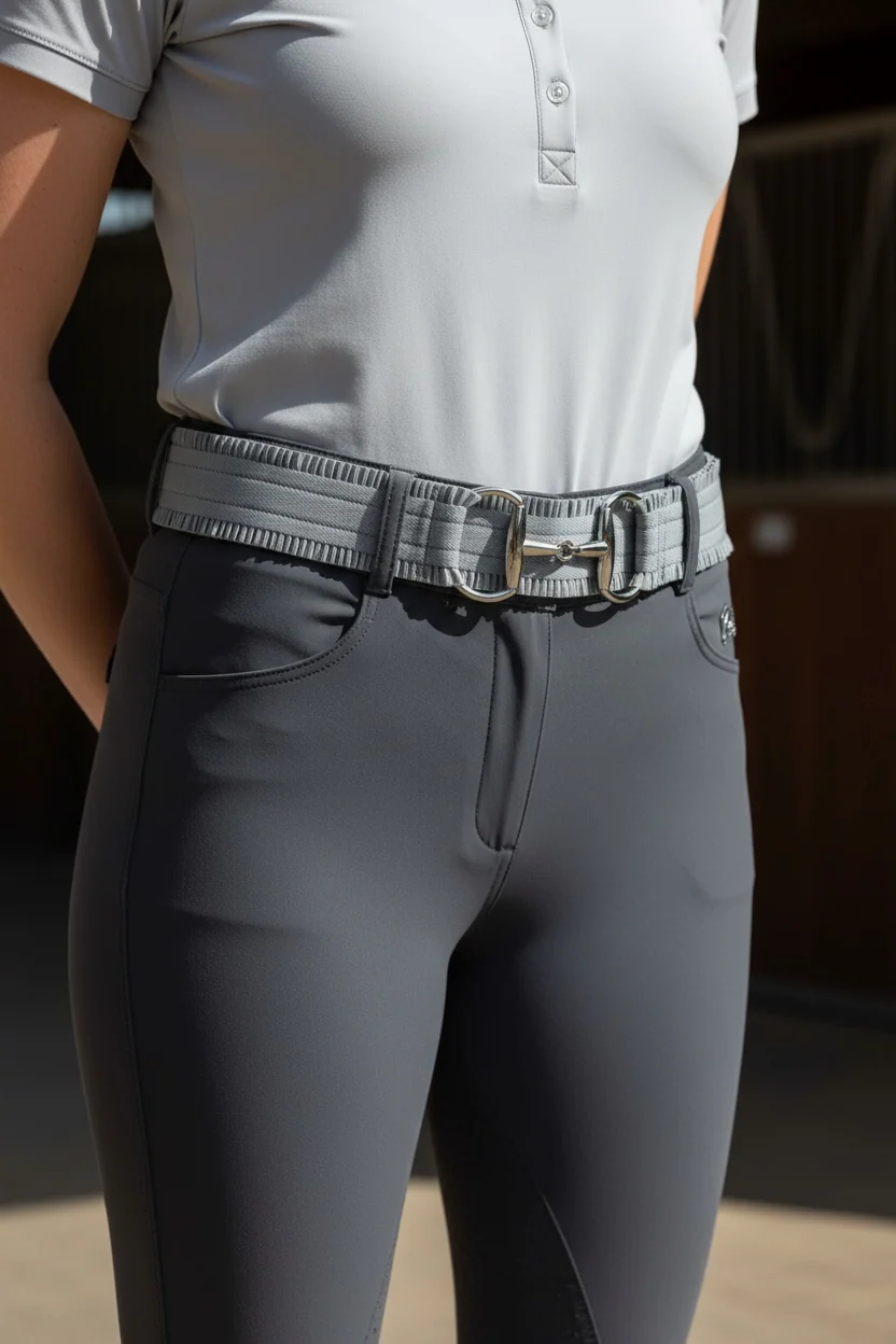 Elastic Ruffle Snaffle Belt - Image 5