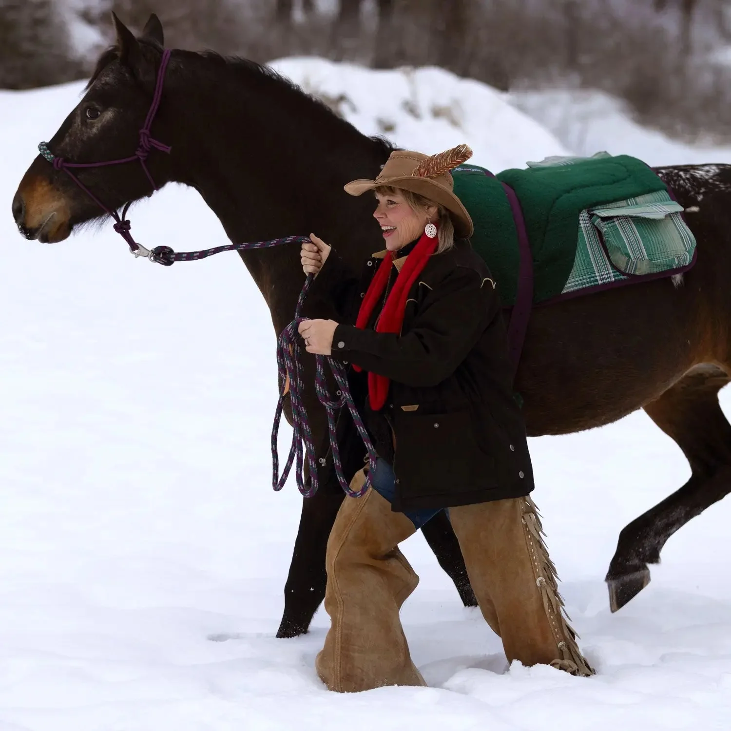 Fleece Bareback Pad with Pockets - Image 3