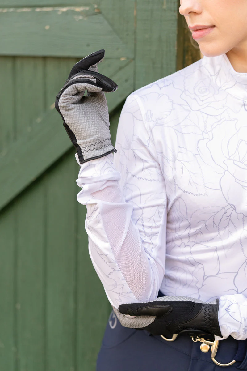 Floral Cool and Comfortable Technical Riding Shirt - Image 3