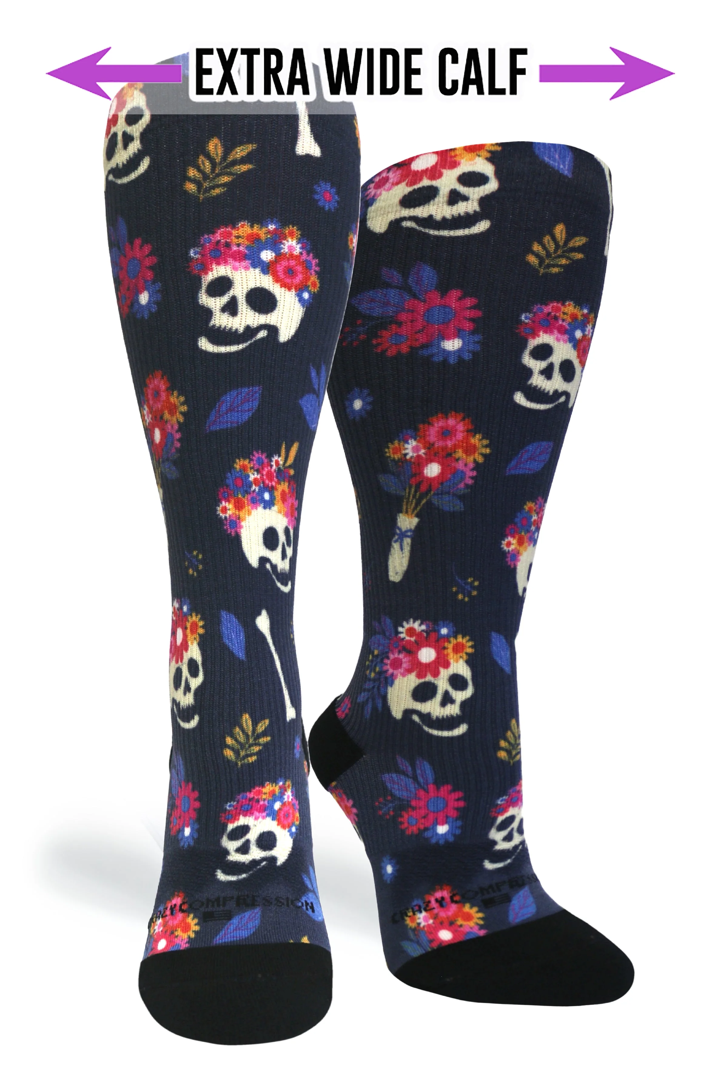 Flower Hair Compression Socks - Image 2