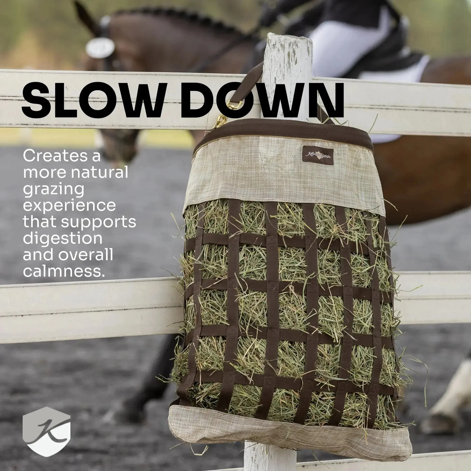 Hay Bag with Rim - Slow Feed - 2 Flake - Image 17