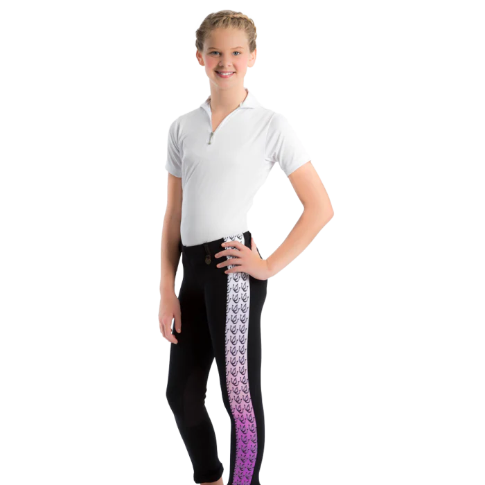 Kids Riding Tight w/Printed Leg Panel - Image 5