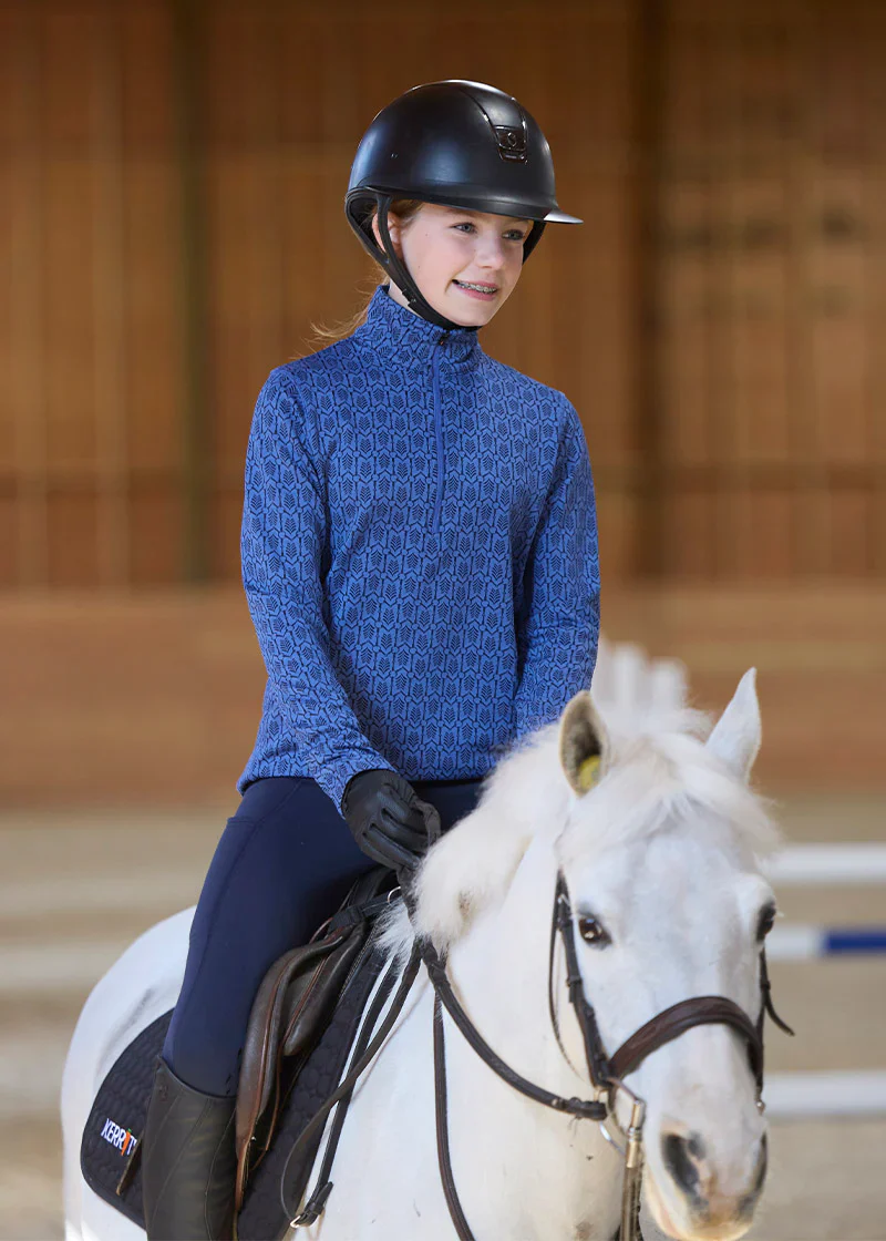 Kids Snaffle Links Fleece Half Zip Top - CLEARANCE - Image 4