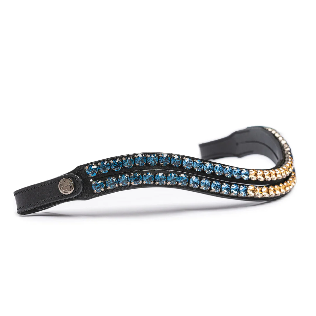 Limelight Two Row Wave Browband - Dusk To Dawn - Image 2