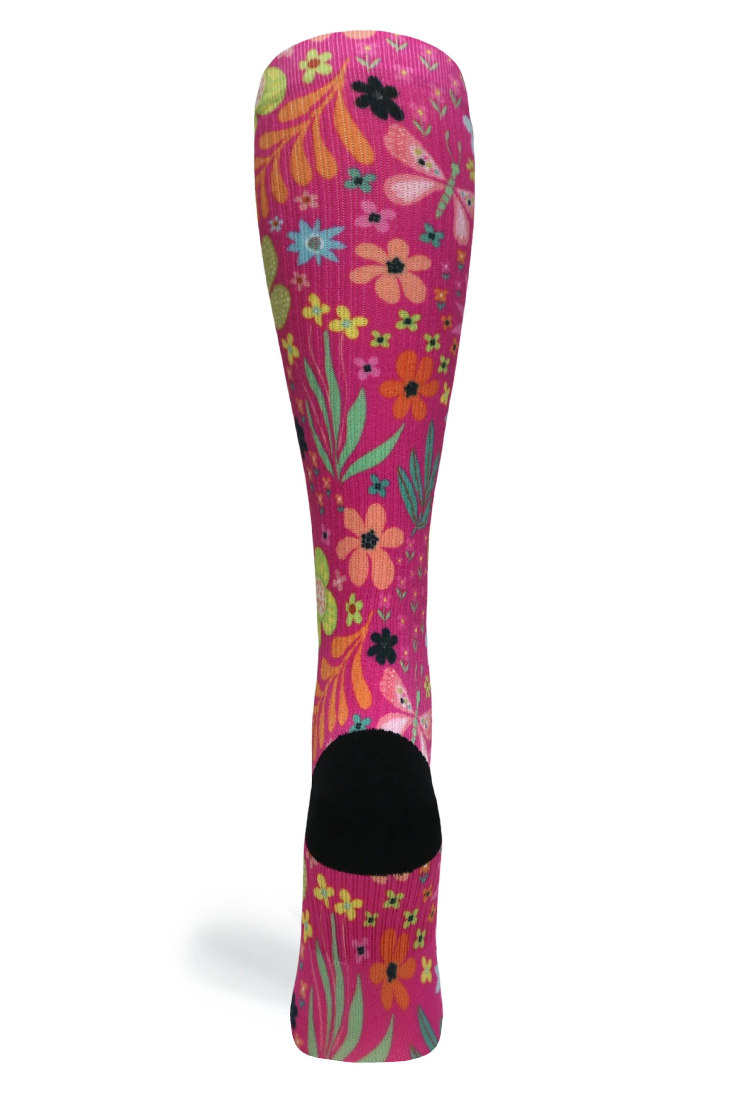 Magenta Florals Compression Socks - Image 8