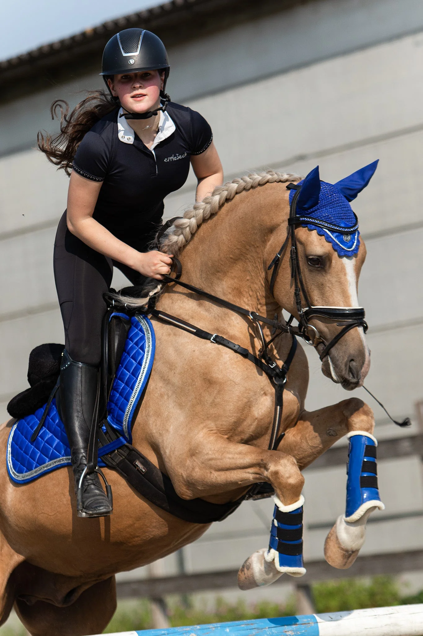 Majorelle Blue Brushing Boots - Image 4