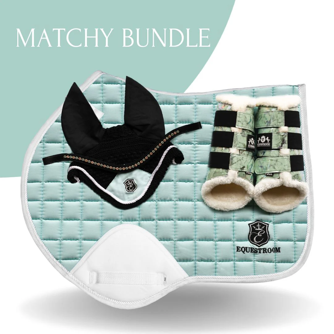 Mint Green Saddle Pad Set - Image 2