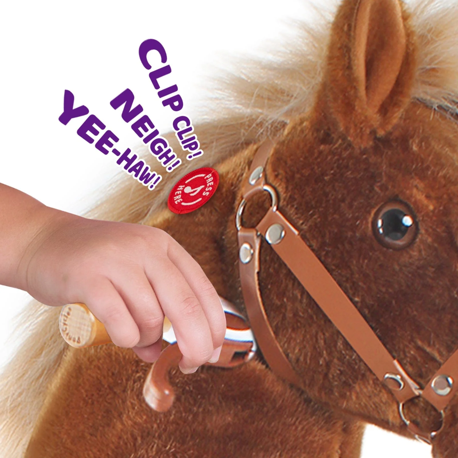 Model U® Horse Ride-On Toy Age 7+ – Brown - Image 3