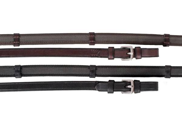 Nunn Finer Sure Grip Reins w/ Leather Stops