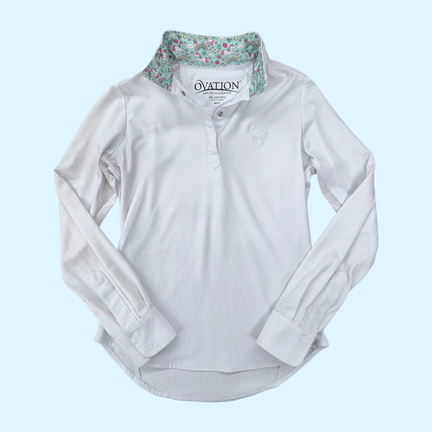 Ovation Kids Long Sleeve Show Shirt - Small