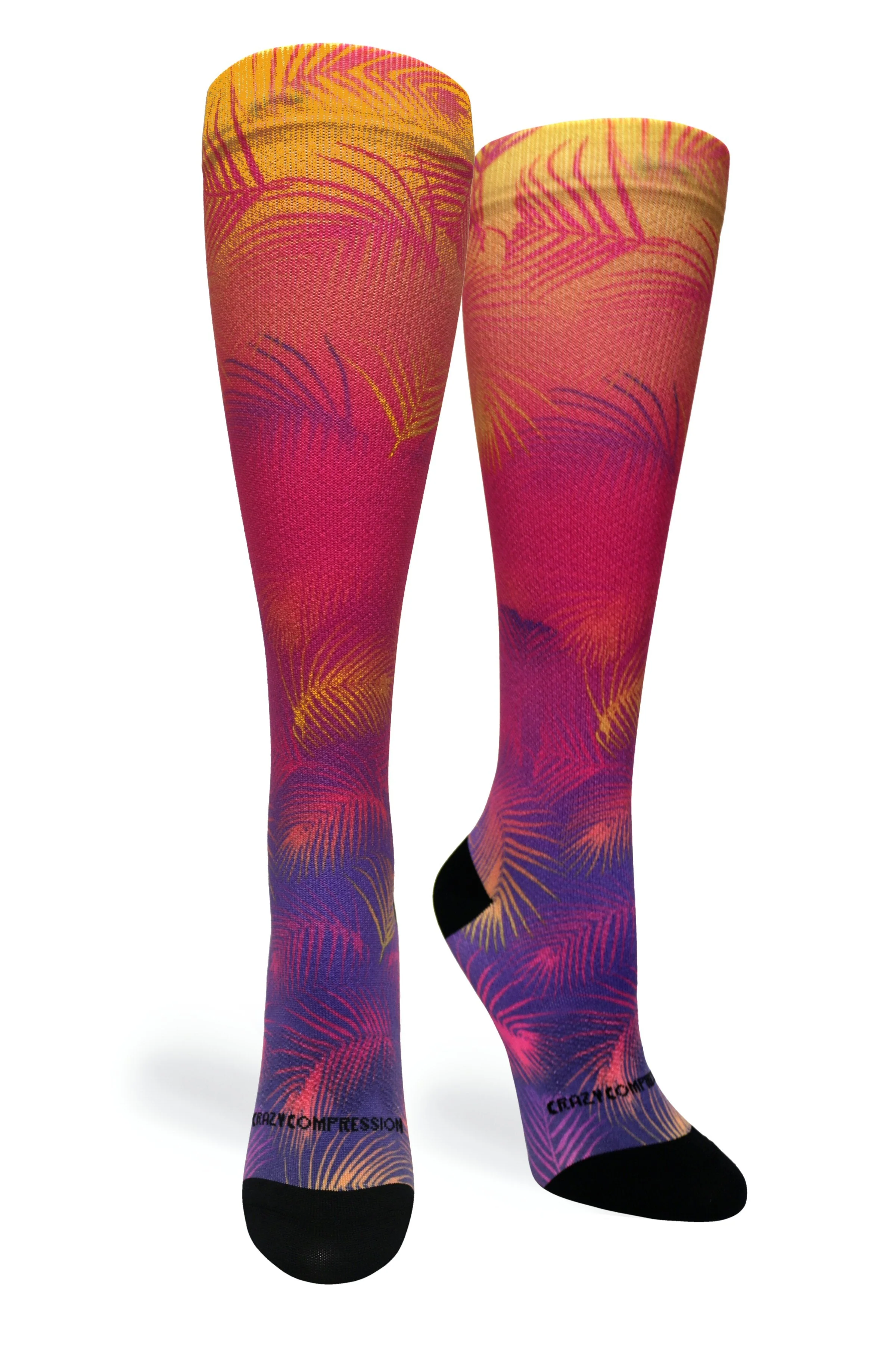 Palm Ombré Compression Socks