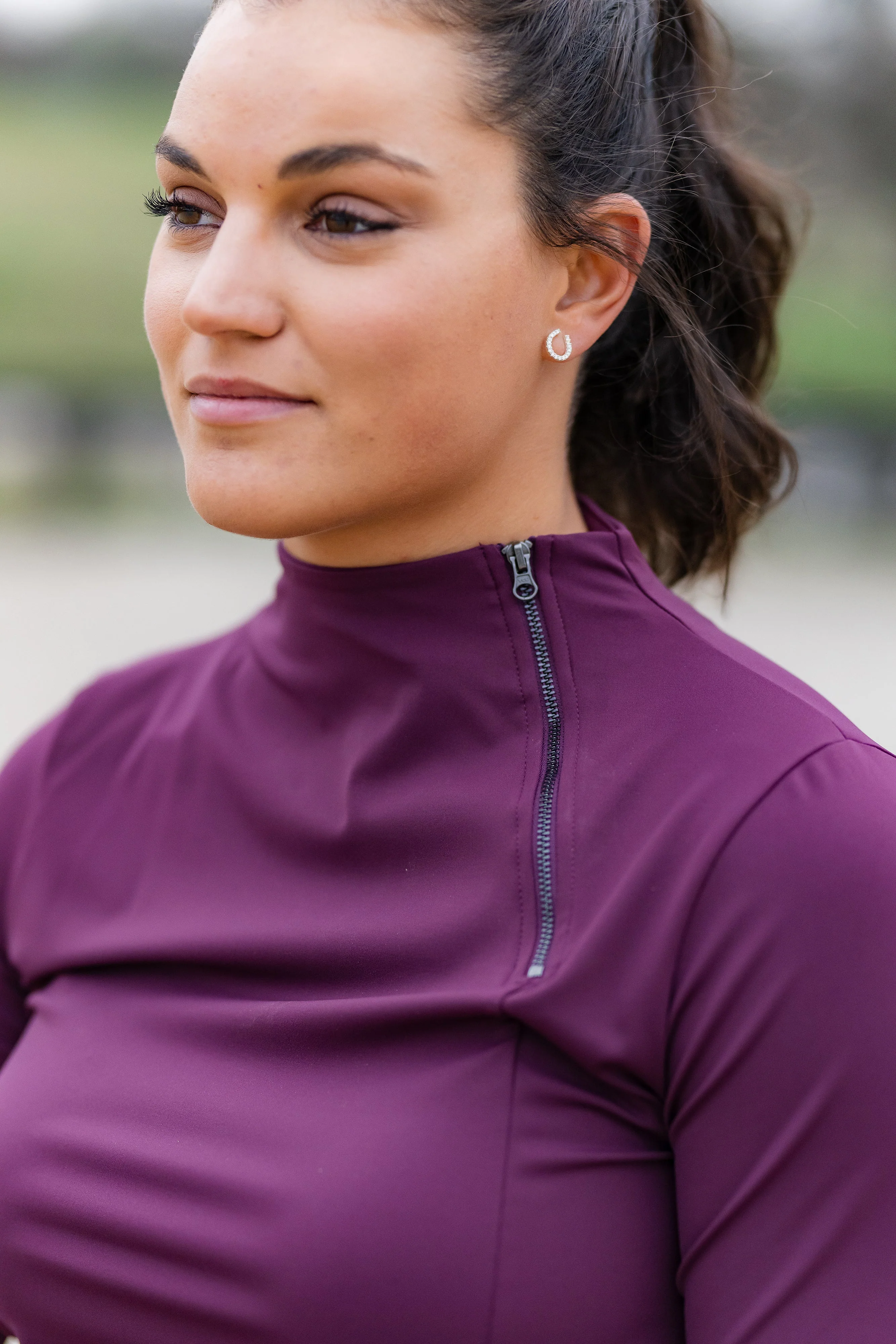 Patton Side Zip Pullover - Bordeaux - Image 8