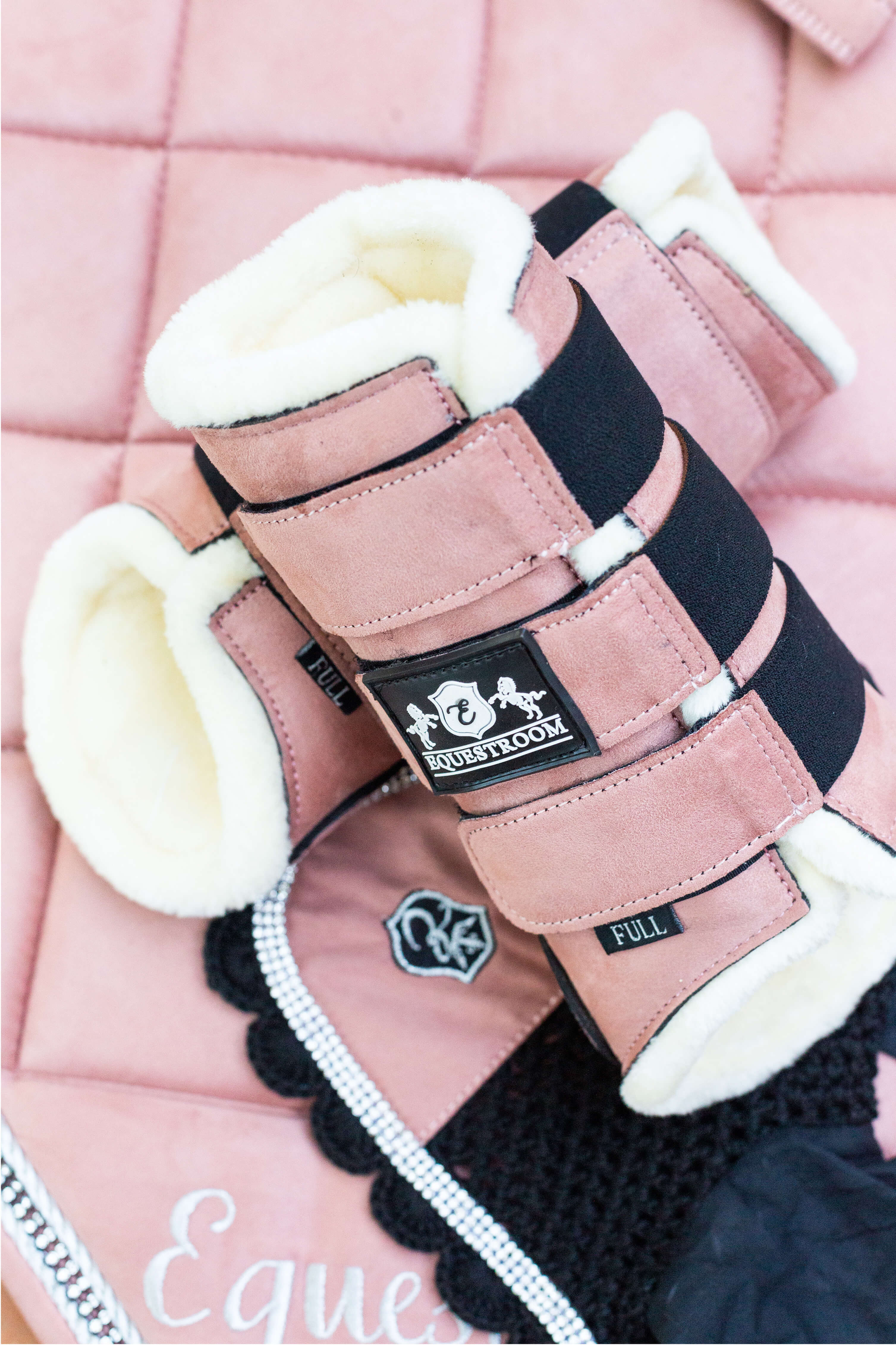 Powder Pink Suede Boots - Image 3