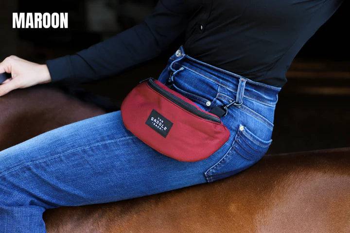 Ranch Dress'n Maroon English Saddle Sack/Hip Sack