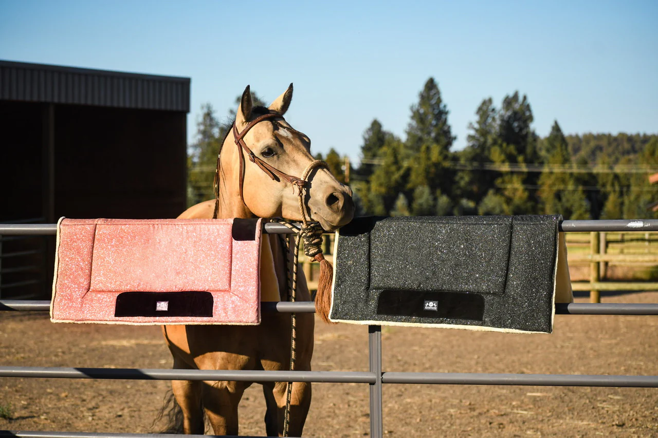 Rose Quartz Western Saddle Pad - Image 2