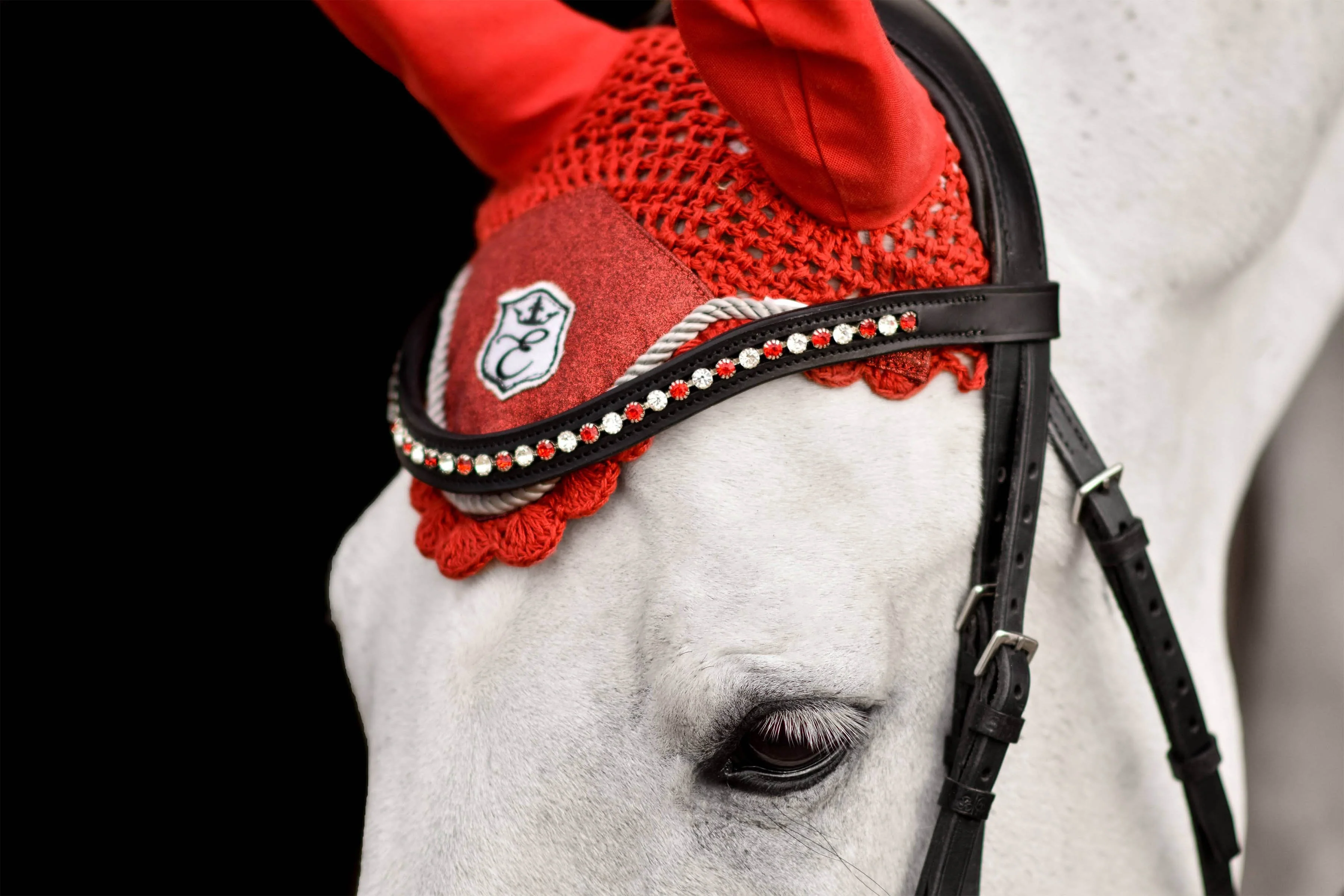Scarlet Red Saddle Pad Set - Image 4