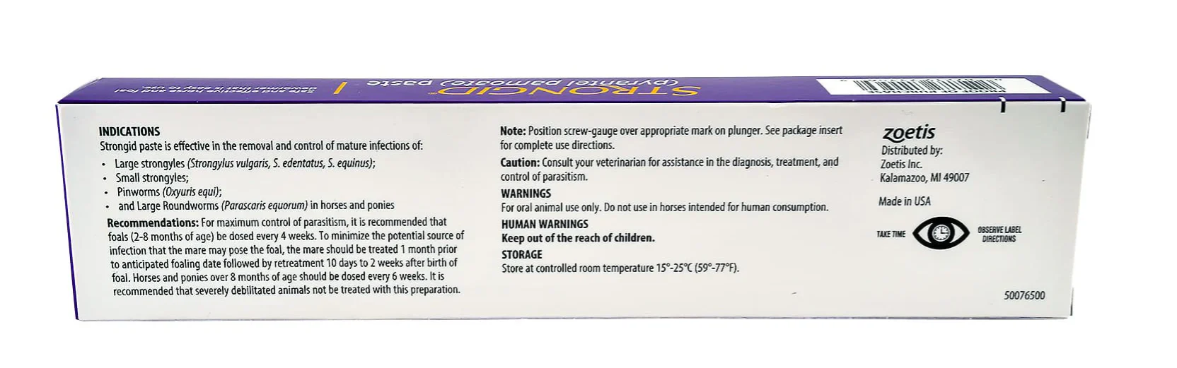 Strongid Equine Anthelmintic Paste - 20ml - Image 2