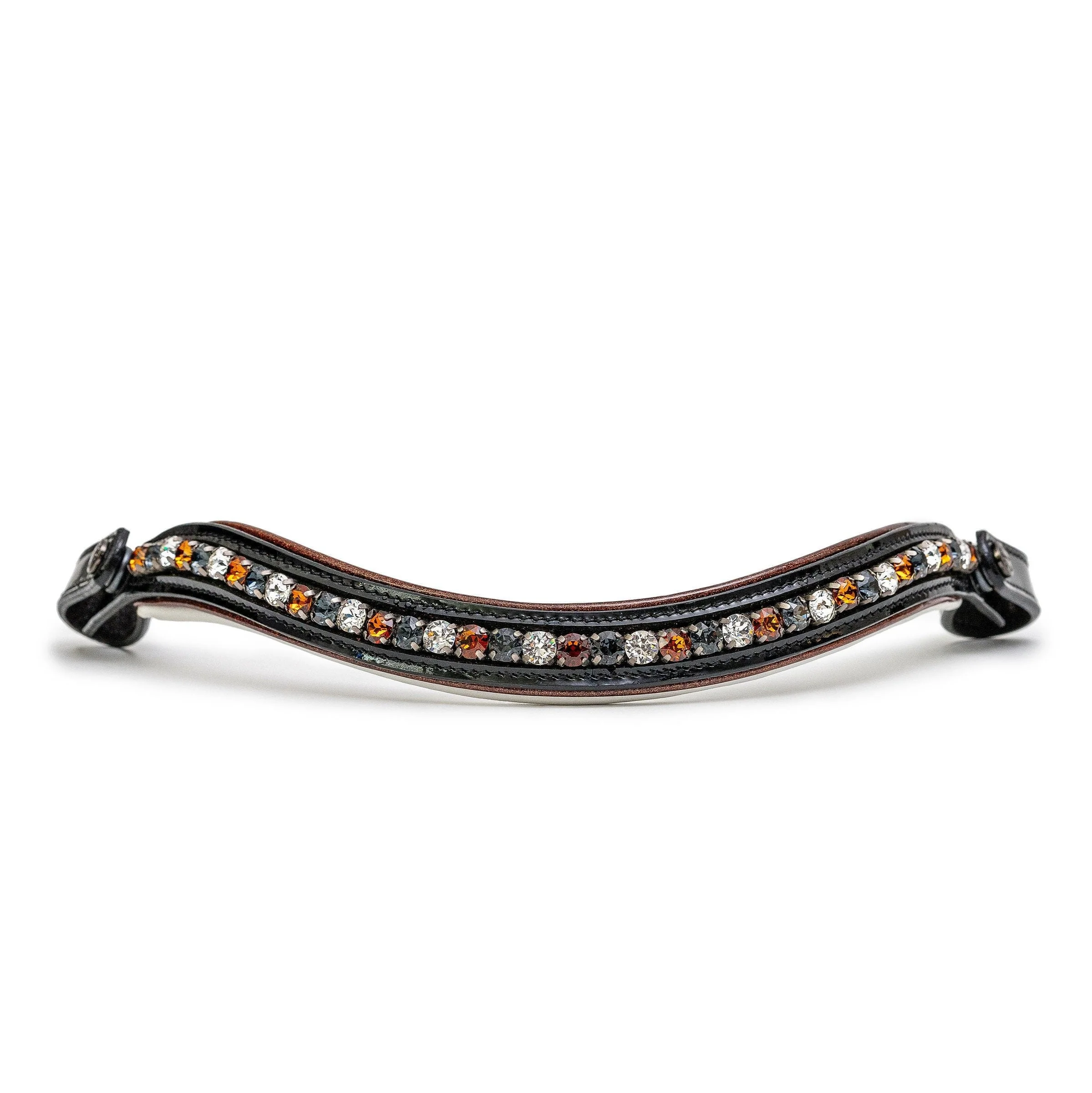 Taos Black Patent Leather Snaffle Bridle - Image 3