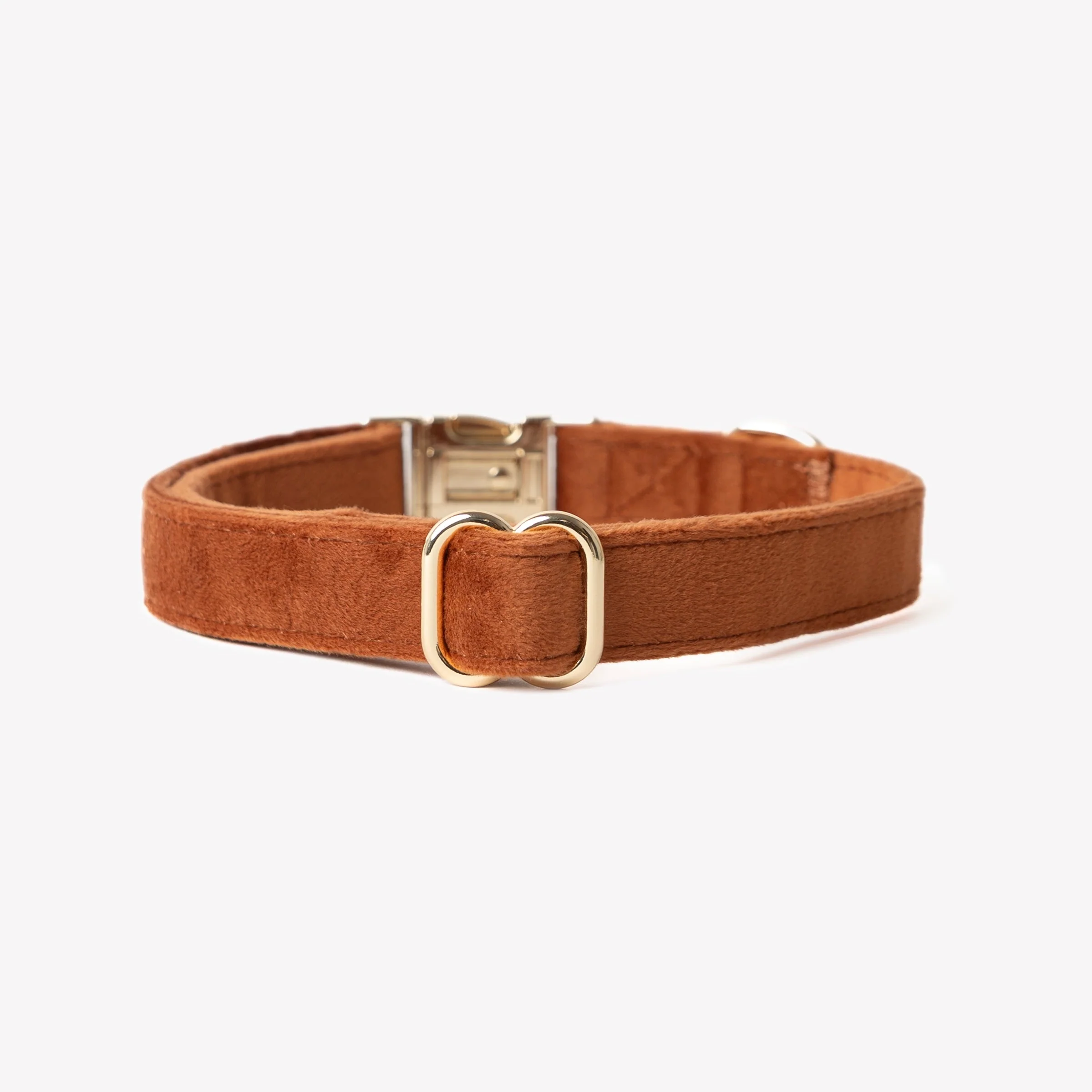 Velvet Dog Collar - Clay - Image 2